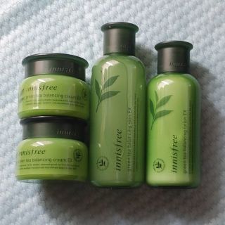 イニスフリー(Innisfree)のイニスフリーグリーンティー4セット(フェイスクリーム)