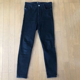 ザラ(ZARA)の【ありす様専用】ZARA ハイウエストストレッチスキニーデニム　黒　44(スキニーパンツ)