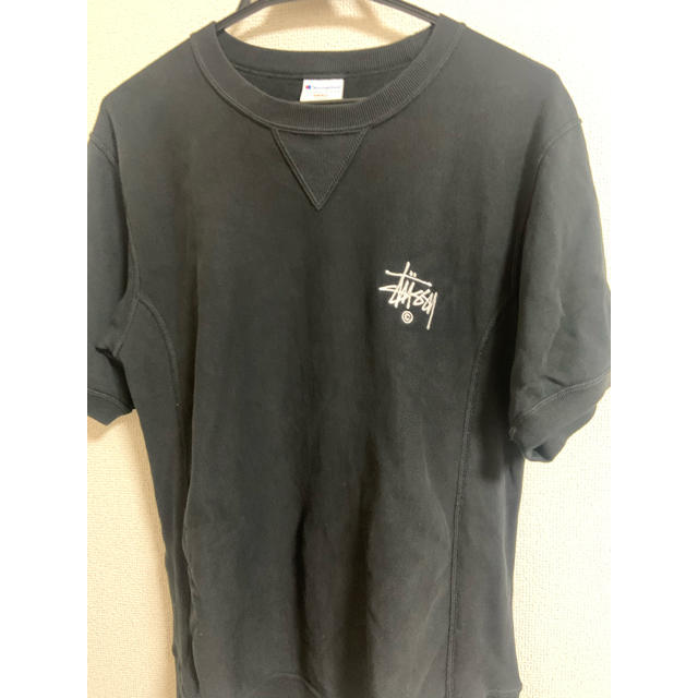 STUSSY - stussy×champion コラボTシャツの通販 by NS's shop｜ステューシーならラクマ