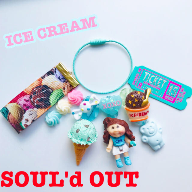 ICE CREAM★アイスクリーム&キャベツパッチキッズチャーム♡