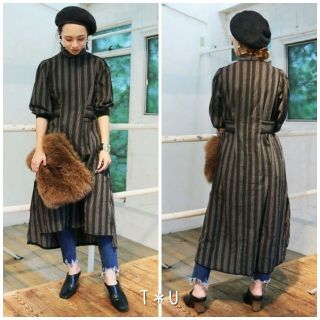 トゥデイフル(TODAYFUL)の◎nai様専用◎ TDAYFUL Stripe Jacquard Dress (ロングワンピース/マキシワンピース)