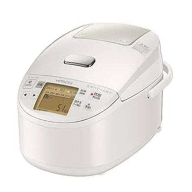 日立(ヒタチ)の【新品・送料無料】日立　HITACHI 圧力IH炊飯器 5.5合　パールホワイト スマホ/家電/カメラの調理家電(炊飯器)の商品写真