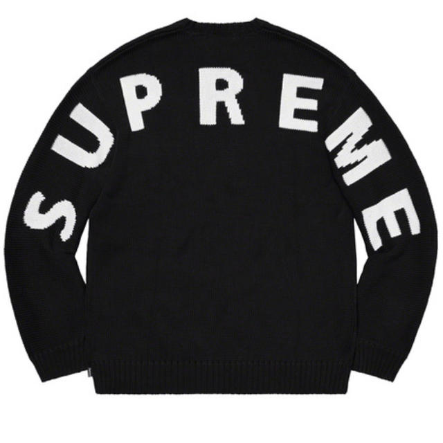 未使用品 20SS Supreme Back Logo Sweater M