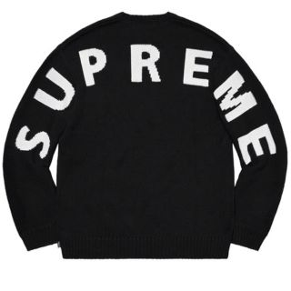 シュプリーム(Supreme)のsupreme Back Logo Sweater black L(ニット/セーター)