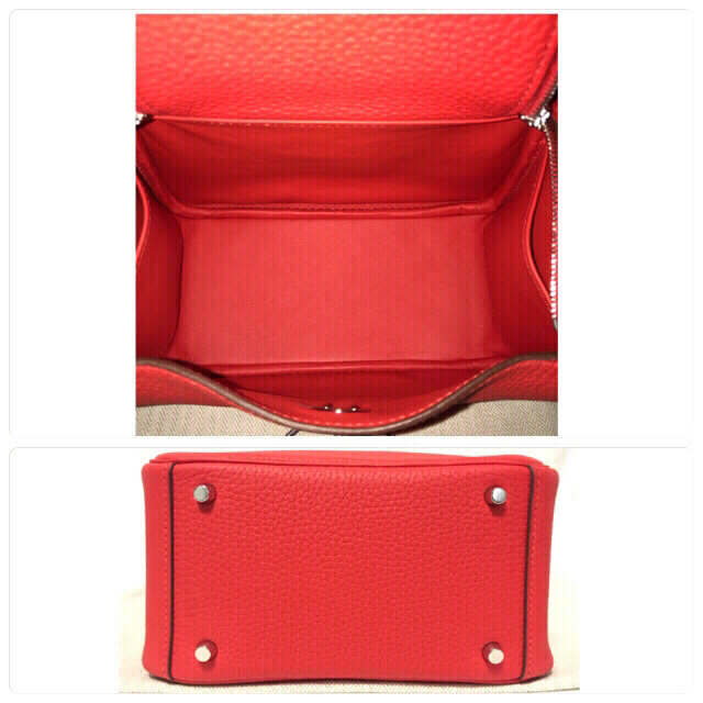 Hermes(エルメス)の新品 Hermes リンディミニ ルージュドゥクール シルバー金具 赤 レッド  レディースのバッグ(ショルダーバッグ)の商品写真
