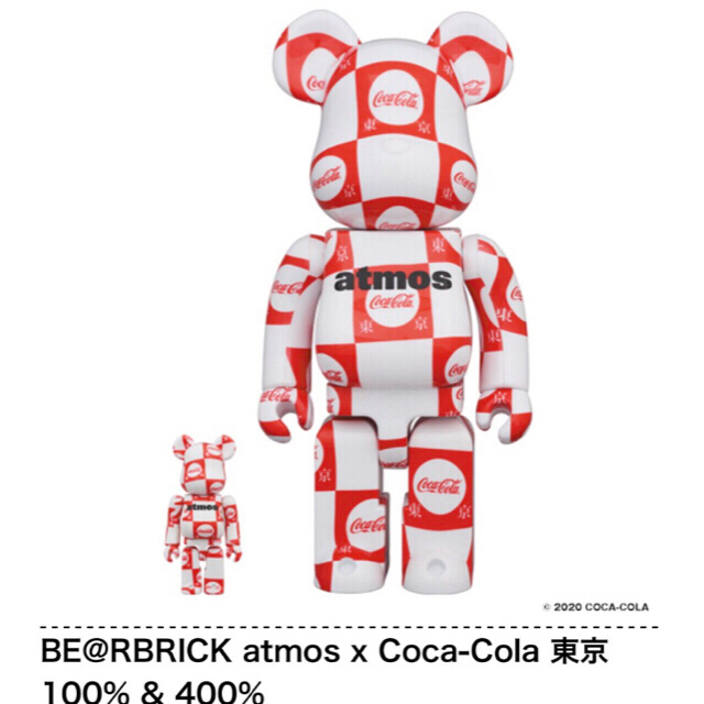 MEDICOM TOY(メディコムトイ)のBE@RBRICK atmos×Coca-Cola 東京 100％ & 400％ エンタメ/ホビーのフィギュア(その他)の商品写真