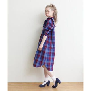 ドットアンドストライプスチャイルドウーマン(Dot&Stripes CHILDWOMAN)のダークチェックワンピ(ロングワンピース/マキシワンピース)