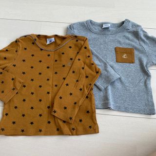 プチバトー(PETIT BATEAU)のロンT 80サイズ(シャツ/カットソー)