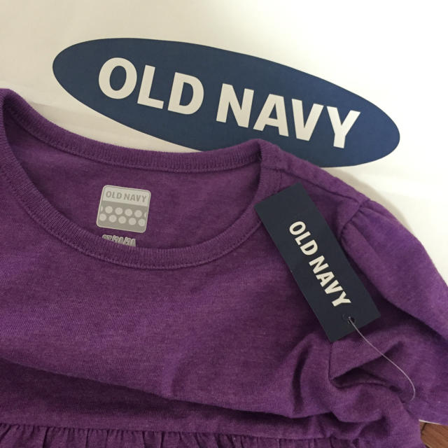 Old Navy(オールドネイビー)の新品OLDNAVYシンプルワンピース95 キッズ/ベビー/マタニティのキッズ服女の子用(90cm~)(ワンピース)の商品写真