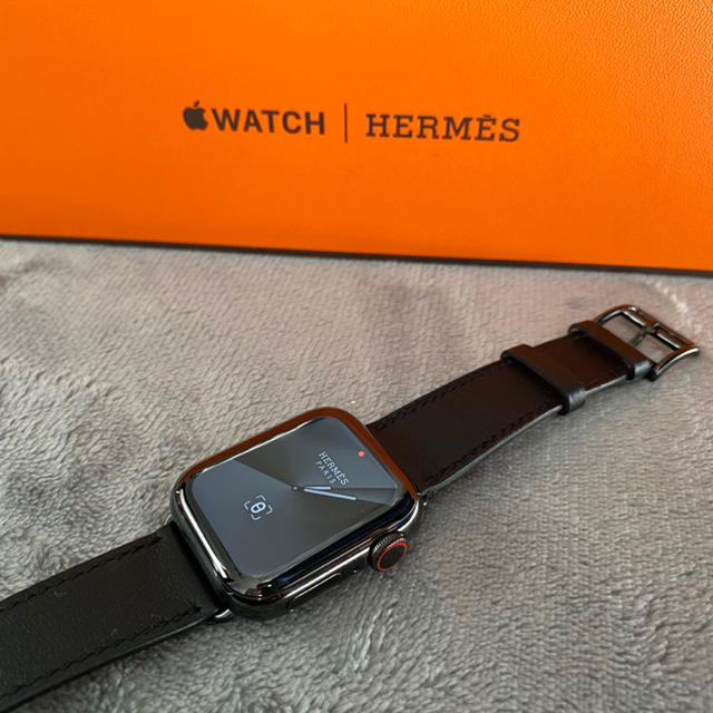 アップル　ウォッチ 5 HERMES エルメス　限定　40 黒レザー