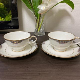 ノリタケ(Noritake)のはるか様専用　ノリタケ　ティカップ&ソーサー　ヴィトン　キーポール(グラス/カップ)