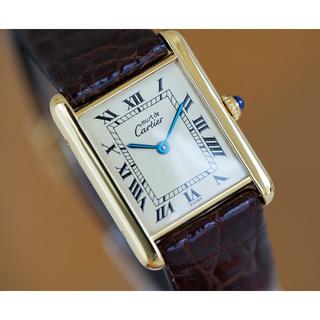 カルティエ(Cartier)の美品 カルティエ マスト タンク アイボリー LM Cartier (腕時計(アナログ))