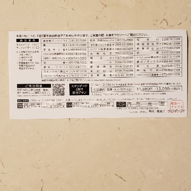 最短当日発送 東急Harvest 宿泊チケット3枚 宿泊券 rhythmtrick.com