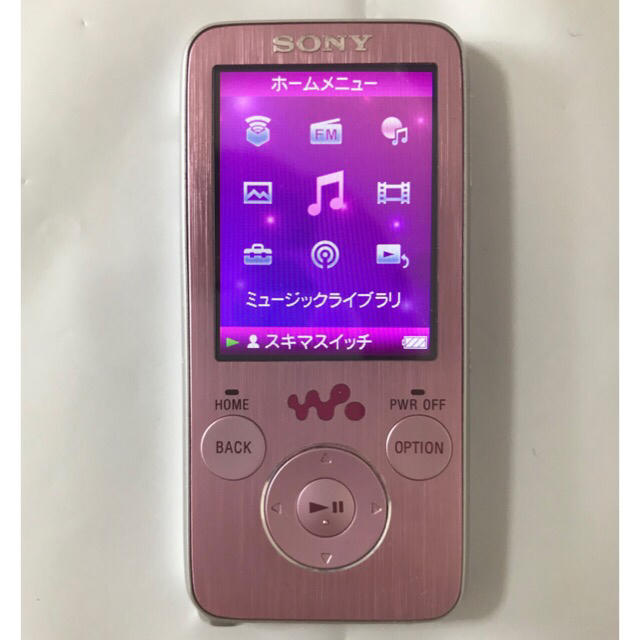 WALKMAN(ウォークマン)のSONY ウォークマン　NW-S736F ピンク スマホ/家電/カメラのオーディオ機器(ポータブルプレーヤー)の商品写真