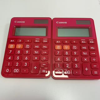 キヤノン(Canon)のcanon 電卓　ピンク　2個セット(オフィス用品一般)