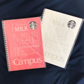 スターバックスコーヒー(Starbucks Coffee)のスタバ　キャンパスノート　2冊セット(ノート/メモ帳/ふせん)