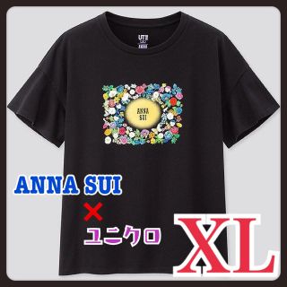 ユニクロ(UNIQLO)の【ユニクロ】 アナスイ　UT XLサイズ　ブラックTシャツ(Tシャツ(半袖/袖なし))