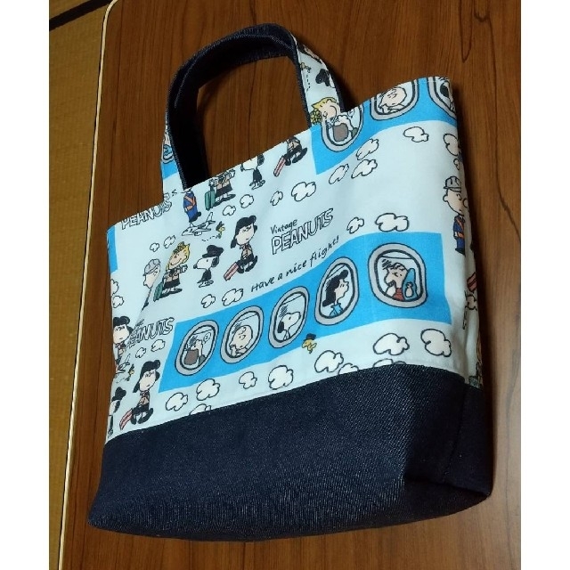 SNOOPY - 【ハンドメイド】スヌーピー SNOOPY トートバッグ フライト