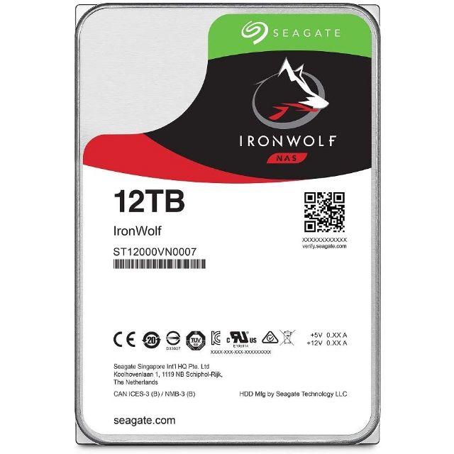 Seagate IronWolf 3.5" 12TB 内蔵ハードディスク HDD