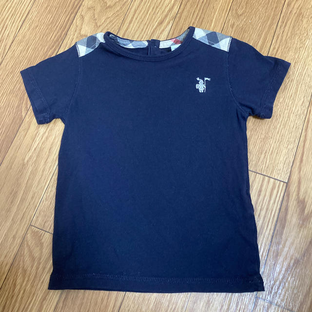 選択 Burberry 100〜110 半袖Tシャツ 紺 ネイビー バーバリー