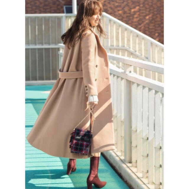 ひあ様専用 Mystrada ダブル バックベルデッドコート キャメル 36 S