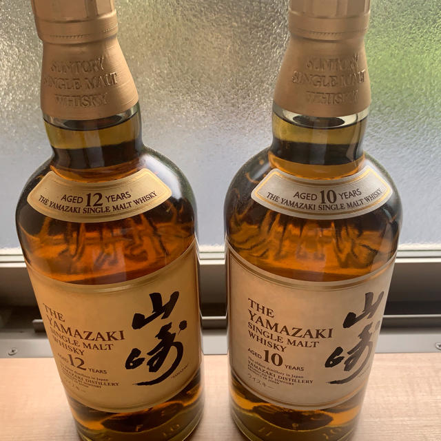 海外通販では サントリーウイスキー 山崎12年、10年セット 食品/飲料