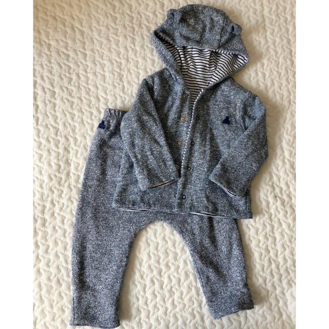 GAP(ギャップ)のGAP ブラナンベアー　フードパーカー　パンツ　セット キッズ/ベビー/マタニティのベビー服(~85cm)(その他)の商品写真