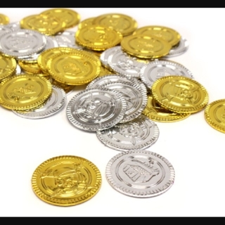 縁日ごっこ☆おうちですくいあそび☆きらぴかコイン３０枚セット(お風呂のおもちゃ)