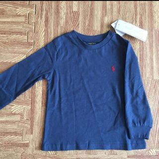 ポロラルフローレン(POLO RALPH LAUREN)の新品未使用　POLO 80cm ラルフローレン長袖Tシャツ　ネイビー　ロンT(Ｔシャツ)