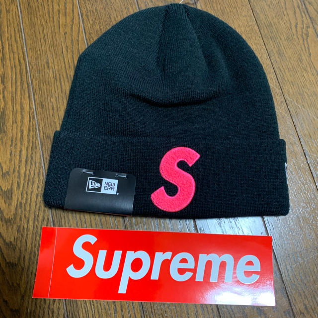 supreme s logo beanie シュプリーム ニューエラ-