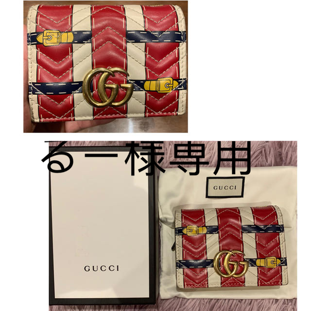 グッチGUCCI 三つ折財布 レディースのファッション小物(財布)の商品写真