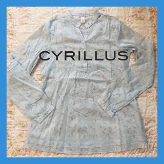 シリリュス(CYRILLUS)の【新品】シリリュス シャツ ブラウス 長袖 薄地 スモックタイプ インポート (シャツ/ブラウス(長袖/七分))