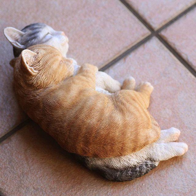 即購入ok❗️癒されオブジェ ネコちゃん 茶寅 鯖トラ 仲良し猫2 即購入ok❗️癒されオブジェ ネコちゃん 茶寅 鯖トラ 仲良し猫2