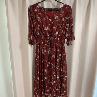 イング(INGNI)のINGNI 花柄シフォンワンピース(ひざ丈ワンピース)