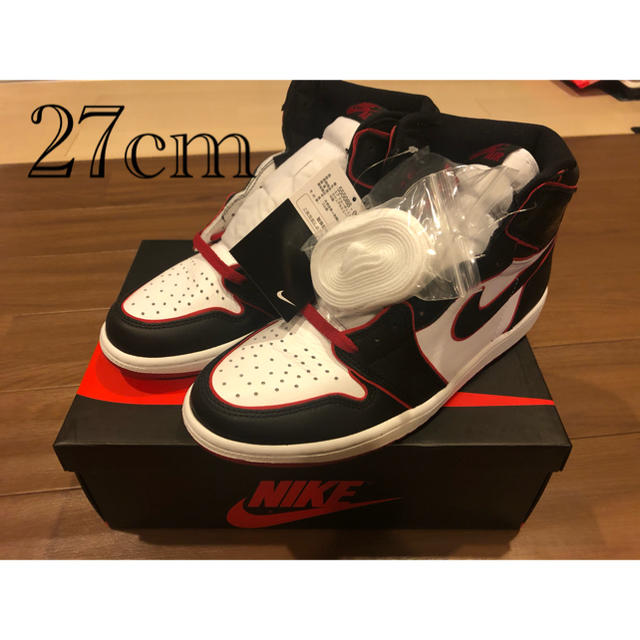 NIKE(ナイキ)のair jordan 1 retro high og blood line  メンズの靴/シューズ(スニーカー)の商品写真