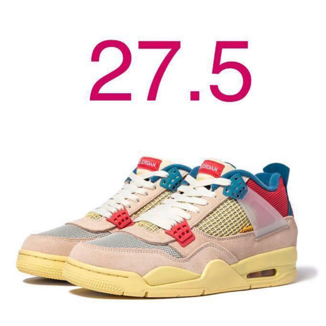 メンズUNION AIR JORDAN 4 RETRO GUAVA ICE 27.5