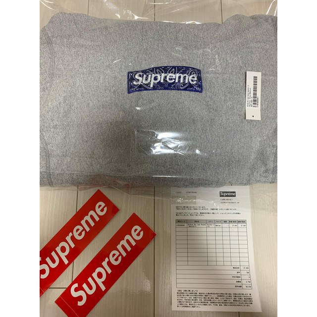 Supreme バンダナボックスロゴ パーカー　M