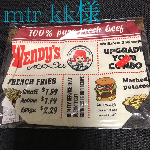 Wendy’s ウェンディース☆ランチバック212キッチンお弁当袋 インテリア/住まい/日用品のキッチン/食器(弁当用品)の商品写真