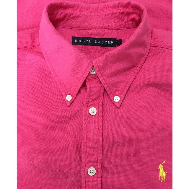 Ralph Lauren(ラルフローレン)のRALPH LAURENラルフローレン シャツ オックスフォード ピンク 11 レディースのトップス(シャツ/ブラウス(長袖/七分))の商品写真