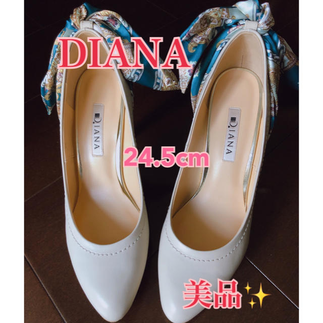 【美品】ダイアナ DIANA スカーフパンプス 24.5cm