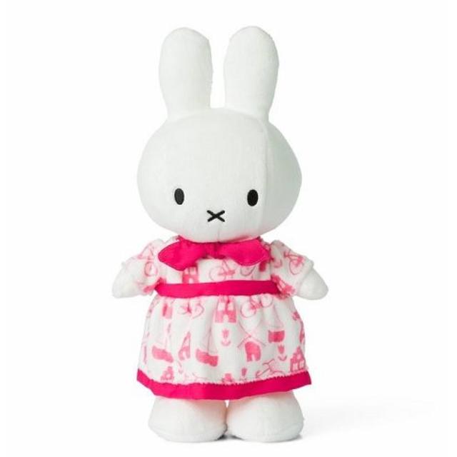 【ミッフィーぬいぐるみ】オランダ限定伝統柄ドレス24cm中M/オランダmiffy