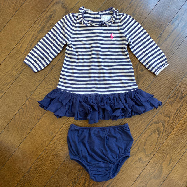 Ralph Lauren(ラルフローレン)のラルフローレン ワンピース 75 パンツ付き キッズ/ベビー/マタニティのキッズ服女の子用(90cm~)(ワンピース)の商品写真