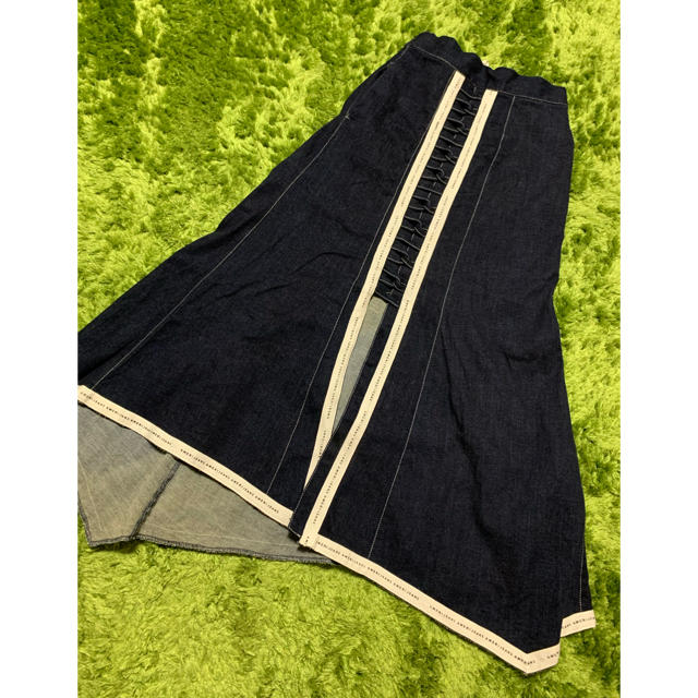 Ameri VINTAGE  ????RIBBON DENIM SKIRT