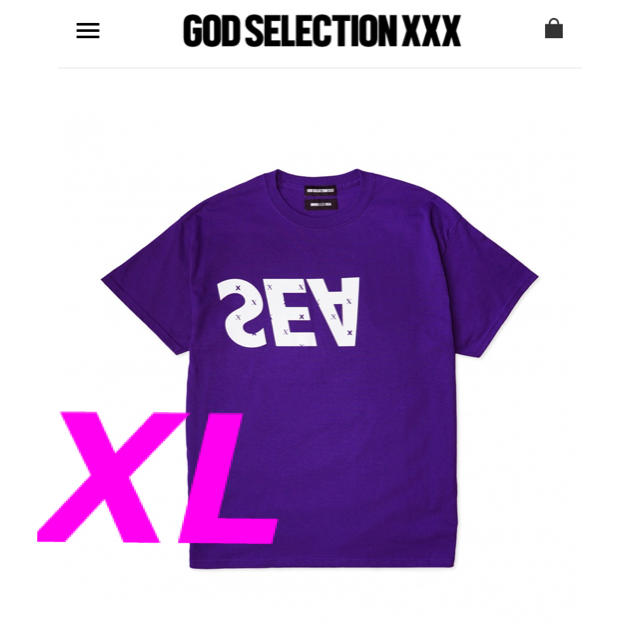 GOD SELECTION XXX WIND AND SEA PURPLE XL