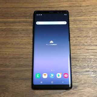 ジャンク SIMフリー Galaxy Note8 SCV37 ブラック 本体のみ(スマートフォン本体)