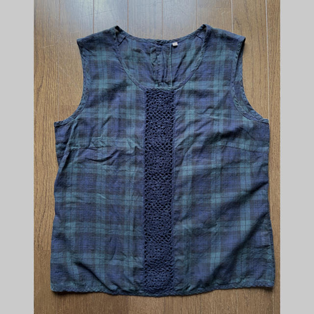 MUJI (無印良品)(ムジルシリョウヒン)の無印良品　ノースリーブシャツ レディースのトップス(タンクトップ)の商品写真