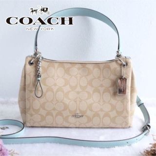 コーチ(COACH) シグネチャー ハンドバッグ(レディース)（グリーン