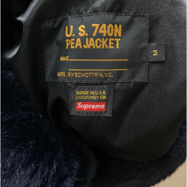 supreme schott 17aw Faux Fur Peacoat 値下げ