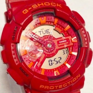 ジーショック(G-SHOCK)の人気のレッド！GA-110AC-4AJF G-SHOCK(腕時計(アナログ))