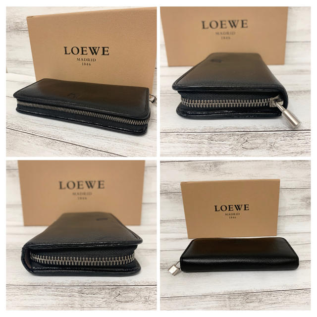 LOEWE ロエベアマソナラウンドファスナー長財布美品   財布